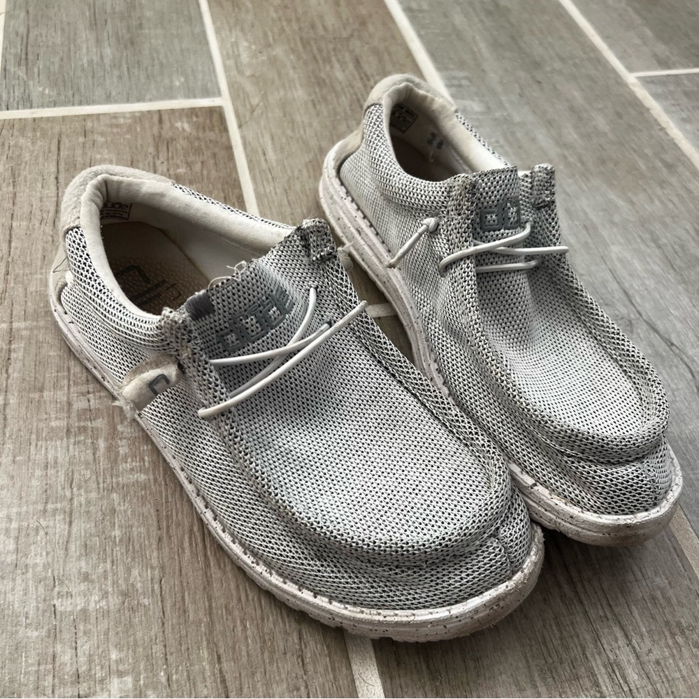 Men’s Hey Dude Wally Sox Gray Shoes Size 8